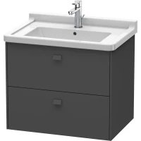 Тумба графит матовый 67 см Duravit Brioso BR414104949