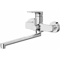 Смеситель для ванны Splenka S30.22 универсальный, с душевым гарнитуром, хром