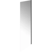 Боковая стенка Kerama Marazzi Cristallo CT.100.FP.BLK.M 100 см, профиль черный матовый, стекло прозрачное