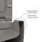 Унитаз подвесной Berges Ego XL 083216 безободковый, с сиденьем микролифт, серый матовый - 5