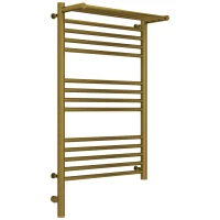 Полотенцесушитель электрический 800x500 состаренная бронза МЭМ левый Сунержа Богема с полкой 3.0 05-5806-8050