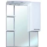 Изображение товара зеркальный шкаф 78x100 см белый глянец r bellezza коралл 4612014001018