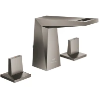 Смеситель для раковины Grohe Allure Brilliant 20626AL0 с донным клапаном, темный графит матовый