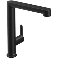 Смеситель для раковины  Ravak Puri PU 016.20 X070183 без донного клапана, черный матовый