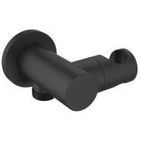 Подключение для душевого шланга с держателем Esko SH805 black