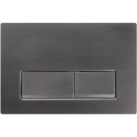 Кнопка смыва BelBagno BB-15R-GM для инсталляции, оружейная сталь матовый