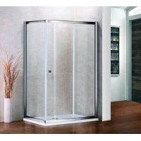 Душевой уголок Cezares Pratico 100x80 см текстурное стекло PRATICO-AH-1-100/80-P-Cr