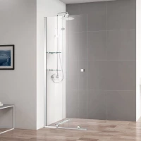 Неподвижная перегородка 80 см Cezares STREAM-BF-1-80-C-Cr прозрачное