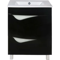Тумба черный глянец/белый глянец 59 см Bellezza Эйфория 4639109660042