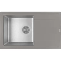 Кухонная мойка Florentina Комби 780 21.395.D0780.307 78x48 см, нержавеющая сталь/серый шелк