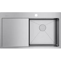 Кухонная мойка Omoikiri Akisame 86-IN-R 4993763 86x51 см, нержавеющая сталь