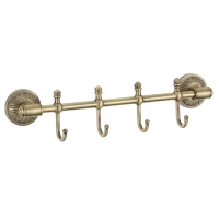 Планка с крючками Savol 66C S-06674C для ванны, бронза