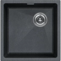 Кухонная мойка Paulmark Lumi LU45SK-DG 45,5x44 см, графит