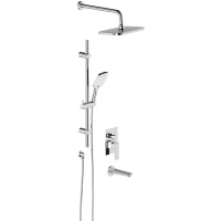 Душевой комплект Damixa Gala 953540000 со смесителем, 300x210 мм, хром