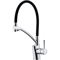 Смеситель для кухни Zorg ZR 354-6 YF с подключением к фильтру, гибким изливом, хром