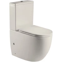 Унитаз-компакт WeltWasser Merzbach 001MT-BG безободковый, с сиденьем микролифт, бежевый матовый