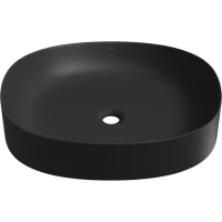 Раковина-чаша Wellsee Belle Spa 2.0 335806000 55x45 см, накладная, черный матовый
