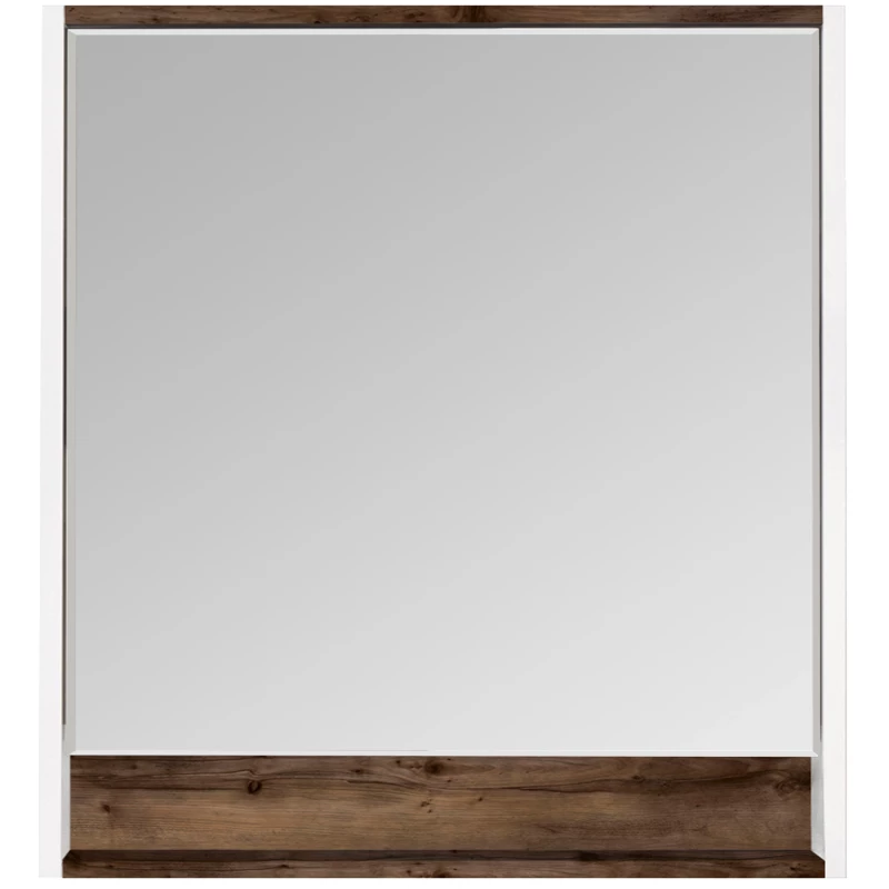 Зеркало белый глянец/таксония темная 80x85 см Акватон Капри 1A230402KPDB0
