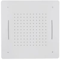 Потолочный душ Boheme 428-MW 600 мм, 2 режима, белый матовый