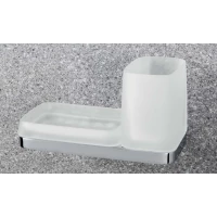 Стакан с мыльницей Colombo Design Time W4272