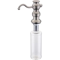 Дозатор для жидкого мыла Zorg ZR-25 STEEL 350 мл, встраиваемый, для кухни, нержавеющая сталь