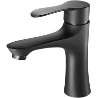 Смеситель для раковины Arrow AG4107H без донного клапана, черный матовый