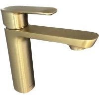Смеситель для раковины Arrow AMP11893CG без донного клапана, золотой матовый