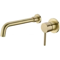 Смеситель для раковины Feramolli Ele GL677-26 встраиваемый, золотой матовый