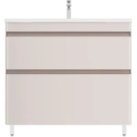 Тумба под раковину Style Line Атлантика СС-00002585 90 см, напольная, карамель матовая