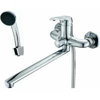 Смеситель для ванны D-Lin D146410-8 универсальный, с душевым гарнитуром, хром