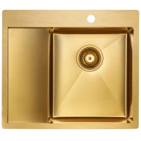 Кухонная мойка Paulmark Flank золотой матовый PM225951-BGR