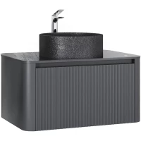 Тумба антрацит 80 см Jorno Lumino Lum.01.80/P/A/JR