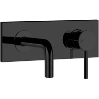 Смеситель для раковины Gessi Via Tortona 44823#299 встраиваемый, без донного клапана, черный матовый