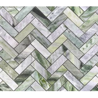 Мозаика Pietrine 7 Onice Verde oliva POL fish 23x73x7