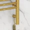 Полотенцесушитель электрический 1200x400 золотой МЭМ правый, перемычка выгнутая Сунержа Богема 3.0 03-5803-1240 - 3