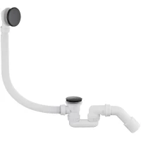 Слив-перелив для ванны Grocenberg GB230BL автомат, черный матовый