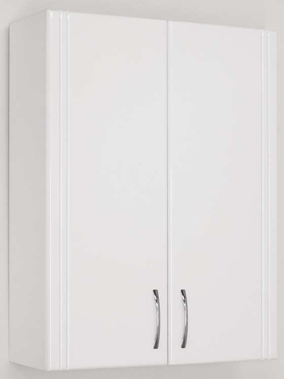 Шкаф двустворчатый подвесной 60х80 см белый глянец Style Line LC-00000169