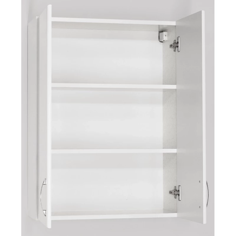 Шкаф двустворчатый подвесной 60x80 см белый глянец Style Line ЛС-00000169