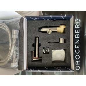 Изображение товара гигиенический душ grocenberg gb001nk со смесителем, никель
