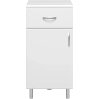 Тумба Misty Люси Э-Люс07040-011Л 40 см L, напольная, белый глянец