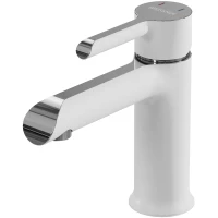 Смеситель для раковины Grossman Alba 510.K35.06.100/000 хром/белый матовый