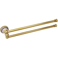 Полотенцедержатель двойной поворотный 46 см Fixsen Bogema Gold FX-78502AG