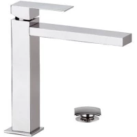 Смеситель для раковины Remer Q-Design QD10L с донным клапаном, хром