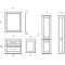 Комплект мебели белый серебряная патина 70,5 см ASB-Woodline Венеция - 17