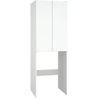 Пенал Onika Милтон 306702 напольный, над стиральной машиной, белый глянец