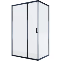 Душевой уголок Alex Baitler AB14120B1 119x89 см, профиль черный матовый, стекло прозрачное
