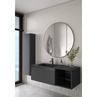 Комплект мебели Armadi Art Quatro Antracite 790-M6-120-A-A + 793-120-A-L + 545-100-GM 121 см L, подвесной, антрацит матовый