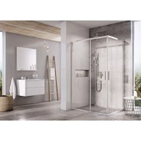 Душевой уголок 90x80 см Ravak Blix Slim BLSRV2K + BLSRV2K X1XM40C00Z1 + X1XM40C00Z1 прозрачное