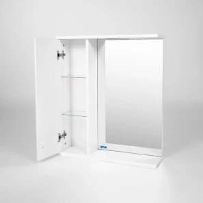 Изображение товара зеркальный шкаф 60x70 см белый l viant вена vven60-zshl