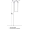 Шкаф одностворчатый подвесной 30,5x81,8 см белый глянец L Акватон Симпл 1A012503SL01L - 2